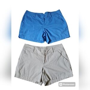 Blue and Gray Women's Shorts